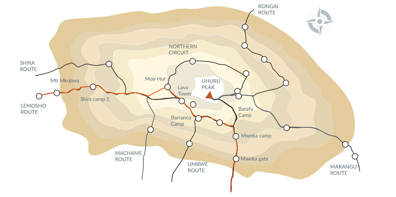 lemosho routes